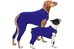 Nanaki Dog Wound Care Shirt, Dog Leg Sleeve To Stop Licking Rear Leg And Abdomen, Doggy Surgery Suit Female Spay,Doggy Onesie For Surgery Female Male, Pet Surgical Recovery Suit Pet Wound Heal Clothes