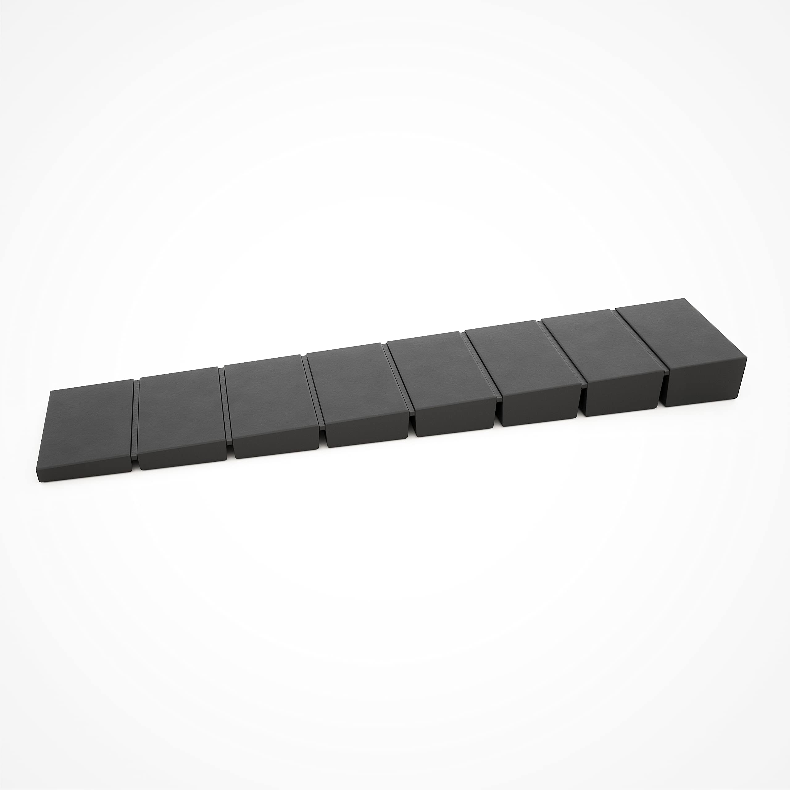 100 x Furniture Levelers/Alignment Shim Wedge | Custommizable Rated Break Point | Sossai® MKB-100 Wheel Chocks | Colour: Black