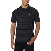 English Laundry Mens Short Sleeve Polo (Black, Medium)