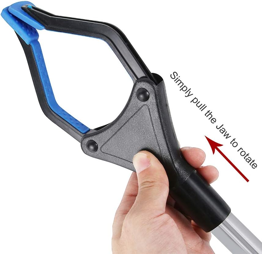 2Pack - 32 Inches Long Grabber Reacher - Helps Pick Up Small Objects - Fitted with Post to Assist with Dressing - Mobility Aid Reaching Assist Tool, Arm Extension: Health & Personal Care