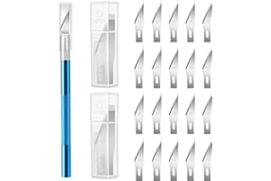 Yipinve Craft Knife Hobby Knife Exacto Knife with 20 PCS Spare Exacto Knife Blades Kit for DIY, Art, Cutting, Carving, Scrapbooking, Stencil