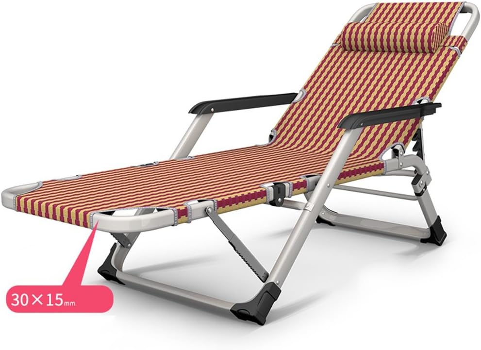 SunLoungers FEIFEI Multifunctional folding lounge chair For Office lunch break Bed backrest Lazy Beach Chair Home nap chair Collapsible (Color : 1010)