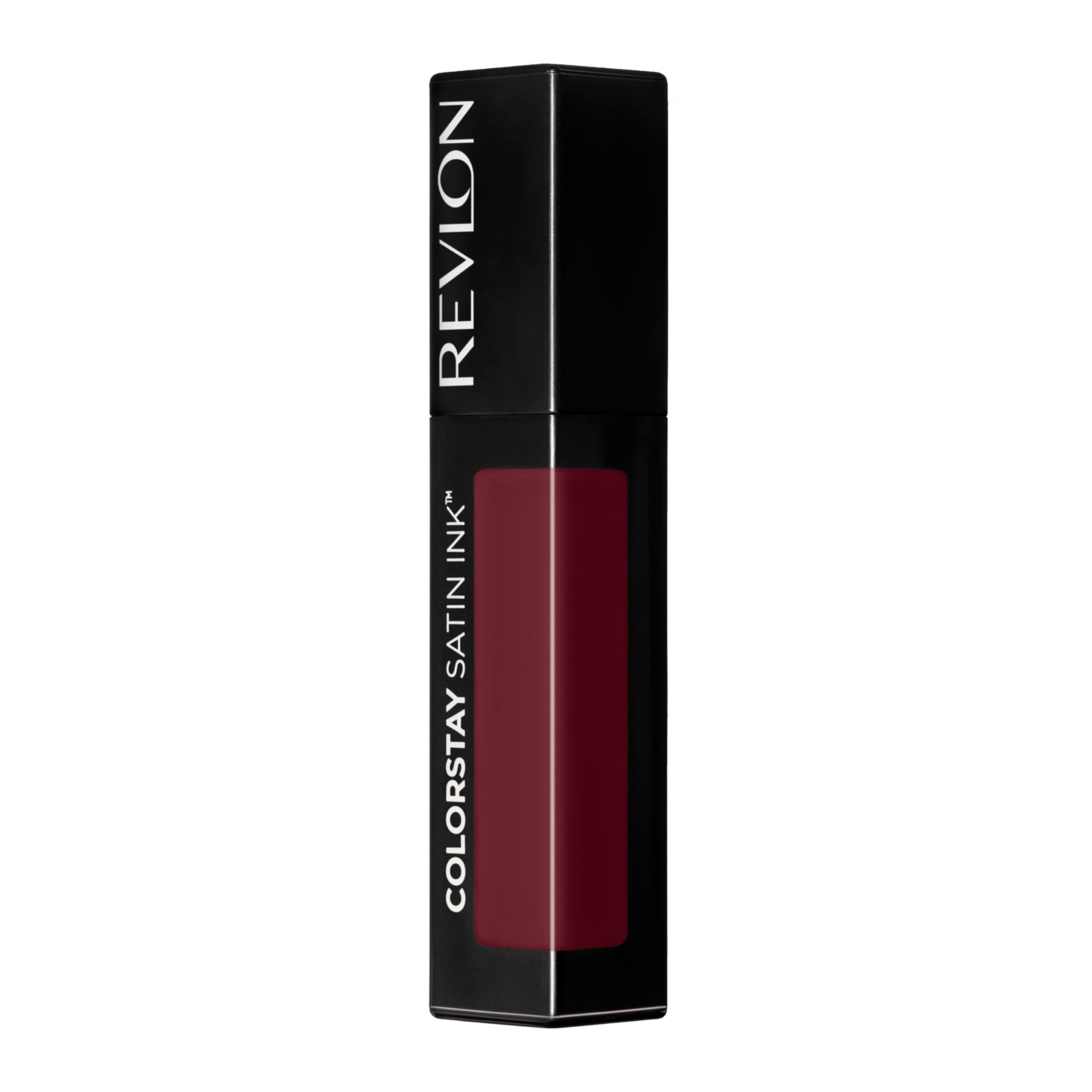 Revlon Colorstay Satin Ink Long Lasting Lipstick Up to 16H with Moisturising Formula with Blackcurrant Seed Oil, Black and Vitamin E, Colour 021 PARTNER IN WINE