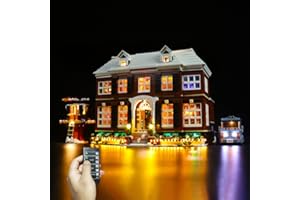 BRICKSHINING LED Lighting Compatible with Lego Home Alone 21330, Light Kit Compatible with Lego 21330, Giving Light to Model, NOT Included The Model Set(RC Model)