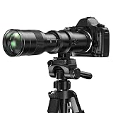 EF/EF-S 420-800mm F8.3 Telephoto Zoom Lens(MF) for Canon EOS Rebel T8i/T7i/T7/T6i/T5/T3i/T2i/XSi/SL3/SL2/T100/90D/80D/70D/50D/5D Mark IV/6D II/7D II/1D X III II-Manual Focus DSLR Cameras Lenses(Black)