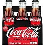 Coca-cola Zero Sugar 8oz Glass Bottles 4-6 Packs