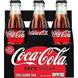 Coca-cola Zero Sugar 8oz Glass Bottles 4-6 Packs