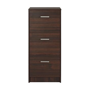 Amazon Com 3 Drawer Wood Vertical File Cabinet Filing Cabinet