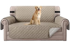 H.VERSAILTEX Sofa Covers Slipcovers 2 Seats Couch Covers Loveseat Protector Cover Feature Water Resistant Soft Thick Foam Qui
