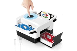 YOMEYOT Automatic Card Shuffler Rechargeable Playing Cards for UNO,Skip-Bo,Pokemon,Phase 10 Blackjack Longer Lasting 2 Deck Card Shuffler Machine for Home Party Card Games