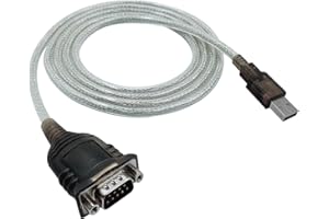 USB 2.0 to Serial (9-pin) DB9 RS232 Conversion Cable, DaKuan Serial to USB Adapter DB9 Male 9 Pin with PL2303 and PL3243 Chip