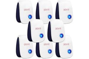 WYEWYE Ultrasonic Pest Repeller 8 Pack Electronic Plug in, Indoor Sonic Repellent pest Control for Mosquito Bugs,Roach, Rodent, Mouse,Electronic Repellent for Home Office Warehouses in Pest Control