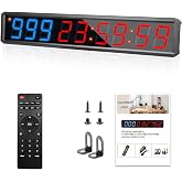 SMAHEAT LED Countdown Clock, 999 Days, 23 Hours, 59 Minutes, 59 Seconds, Event Countdown Clock/Factory Accepts Your Exclusive Customization (2.1 inches 3 Blue+6 red)