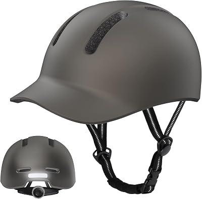 Casque de vélo Urban Commuter - Casque de vélo élégant pour Homme et Femme - pour Cyclisme, Trekking, Ville - Casque réglable - 55-61 cm