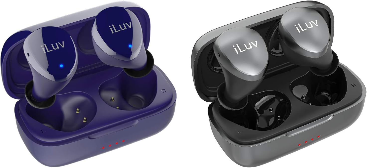 Amazon.com: iLuv TB100 Blue & Silver True Wireless Earbuds Bundle