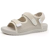 JOINFREE Womens Orthopedic Walking Hiking Sandals Adjustable Open Toe Sports Water Sandals with Plantar Fasciitis Arch Support Thick Athletic Cushion Outdoor Beach Sandals