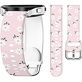 HAYONLIY Sport Band Compatible with Samsung Galaxy Watch 7/6/5/4/FE 40mm 44mm, 5 Pro/6/4 Classic 43mm 47mm 42mm 46mm, 20mm Pattern Replacement Soft Silicone Adjustable Strap Women Men