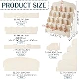 PH PandaHall 4 Tier Wooden Card Display Rack 20 Shelves Retail Vendor view 3
