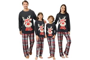 MDAI Family Christmas Pajamas Set-Matching Christmas Family Pajamas Cute Xmas PJ's Pyjama Noel Famille Elk