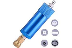 LA LA PET Creation Core High Pressure PCP Hand Pump Air Filter Water-Oil Sparator with Female and Male Quick Connect for High Pressure Air Compressor Pump 30Mpa Blue