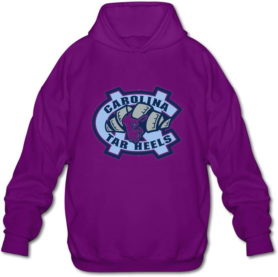 Ncaa North Carolina Tar Heels 100% Cotton Men's Hoodies Sweatshirt Purple Size XL By Yisw