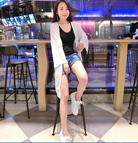 Freedi Women kimono UV Sun Protection Clothing Cover up Blouses Long Sleeve Top Cardigan Coat Jacket - Thumbnail 3