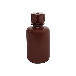 EISCO Reagent Bottle, Amber, 60mL - Narrow Mouth