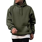 JMIERR Mens Casual Cotton Hooded Collar Drawstring Hoodies Pullover Sweatshirts Casual Long Sleeve Shirts
