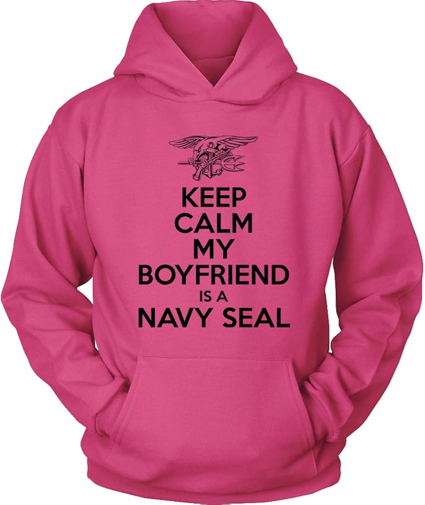 US NAVY Hoodie Keep Calm My Boyfriend is a Navy Seal Navy Seal