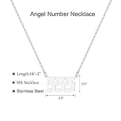 Tavuala Angel Number Necklace For Women, 18K Gold