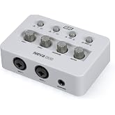 ESI Neva Duo | Professional 24-bit/192kHz 2x2 USB Audio Interface for PC and Mac, Dual XLR, Podcasting, and Streaming, Perfect for Guitarists and Vocalists, Music Production Software Included