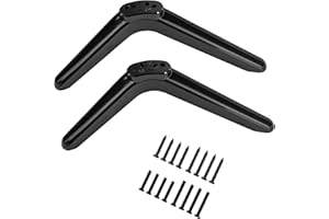 RIMOUS TV Stands for TCL Smart Roku TV, TV Pedestal Feet Compatible with TCL 49 inch 50 inch 55 inch TV, Include Screw Set (Black)