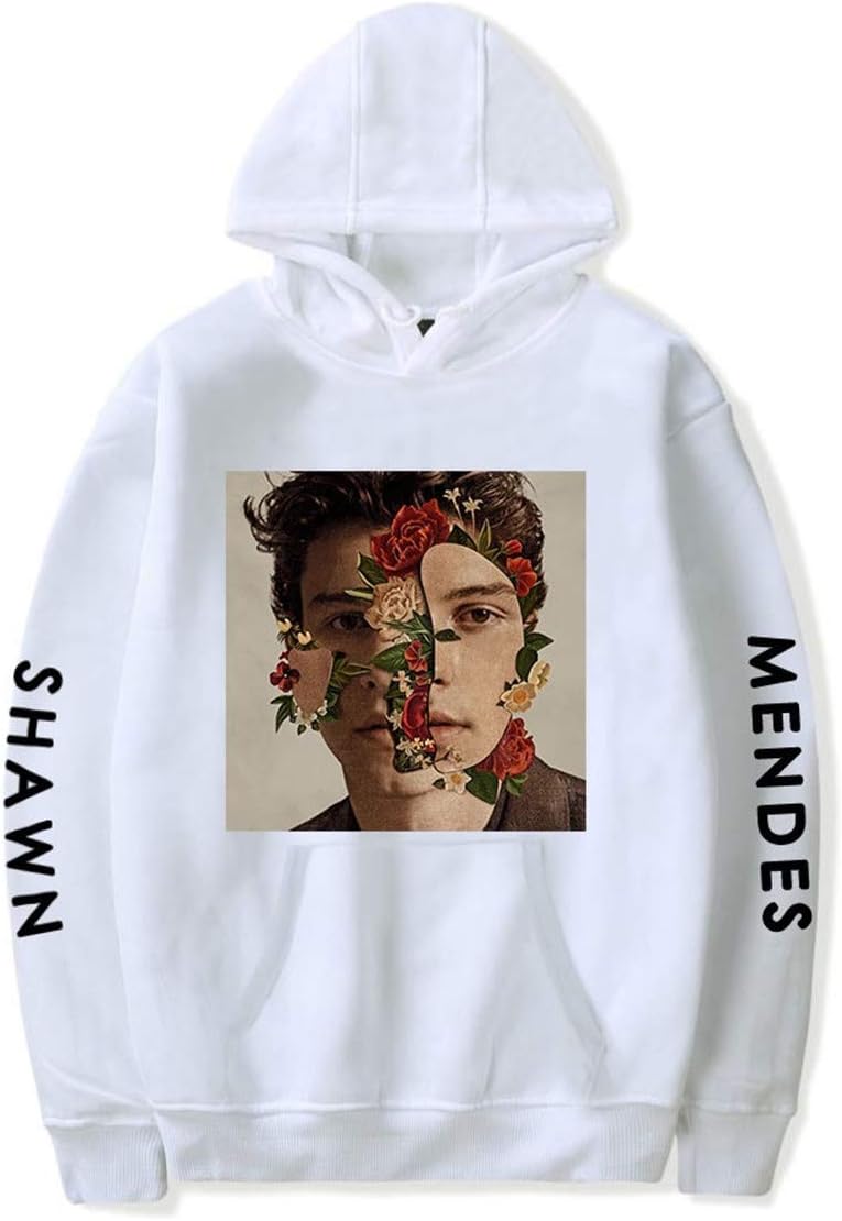 Cocophie Singer Shawn Hoodie Fashion Mende Sweatshirt Clothes for Music Fans Women Men and Teen
