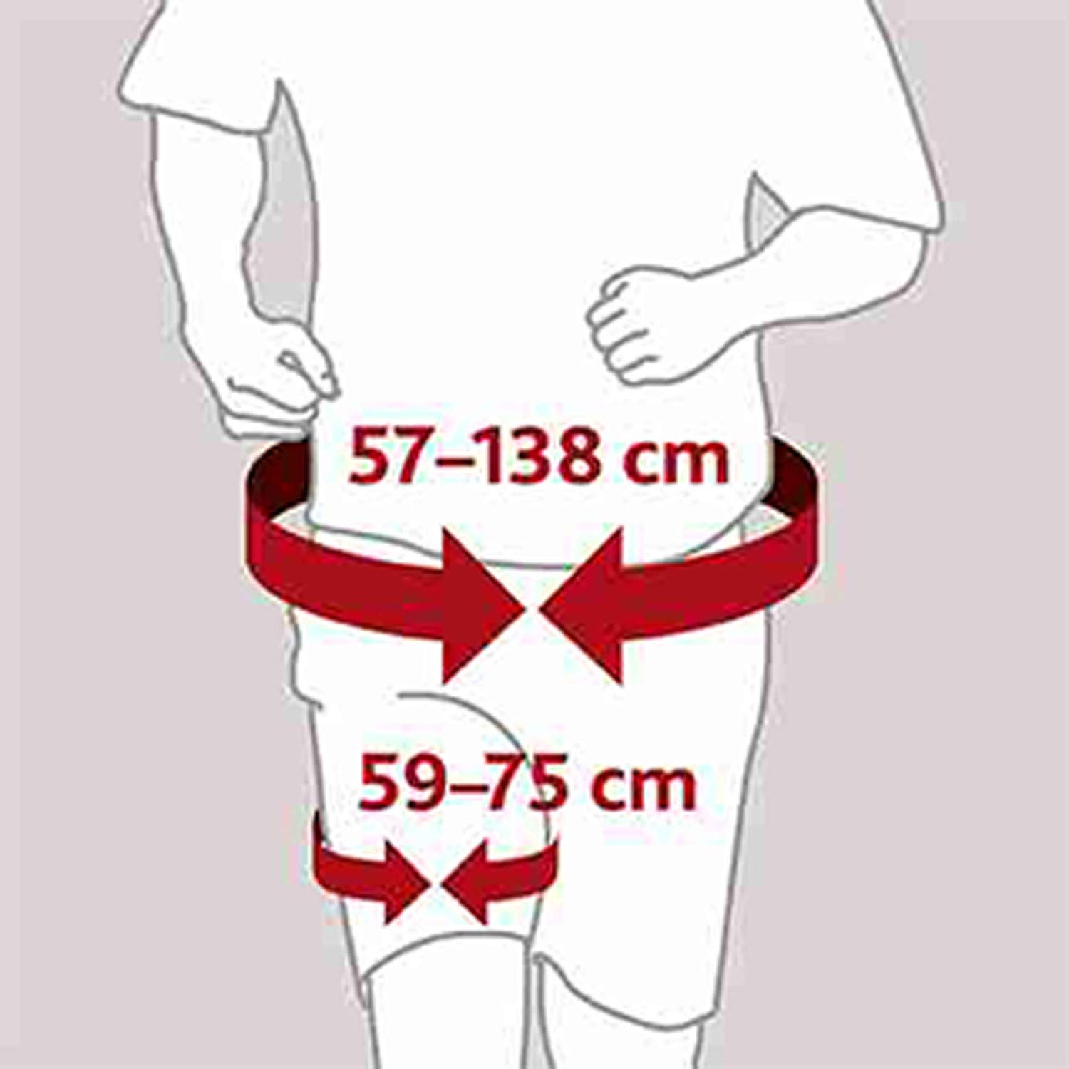 Trixie Hip Bag, 57 - 138 cm Belt, Black/ Grey