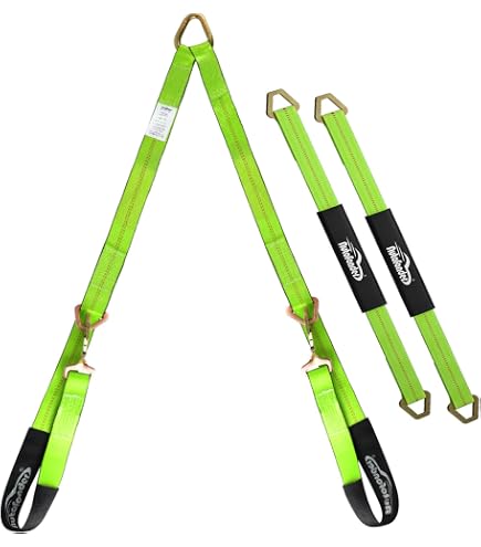 Iumcin V Bridle Tow Strap With Hooks - 2" X 6', Heavy Duty Recovery Strap For Trucks, ATVs, SUVs - View #7