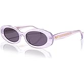 SOJOS Retro Oval Polarized Acetate Limited-Edition Sunglasses for Women Vintage Designer UV400 Protection, Veronica