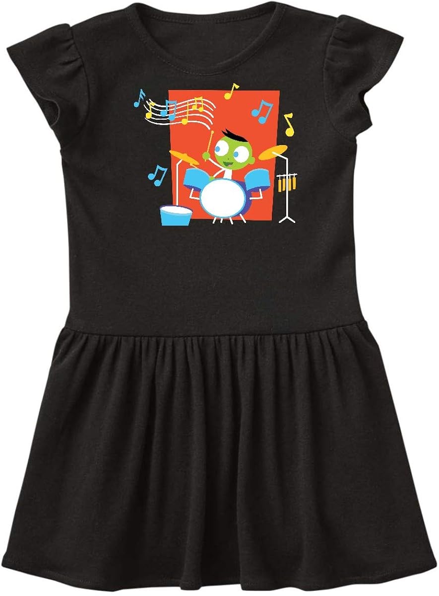 inktastic Del Playing Drums Toddler Dress - PBS Kids