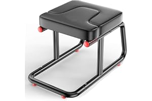 Aozora Body Balanced Headstand Bench- Ideal Chair for Practice Head Stand, Shoulderstand, Handstand and Various Yoga Poses. Perfect for Both Beginner and Experience Yogis (BLACK)