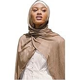 Txameru Hijab Scarf for Women - Muslim Rayon Crinkle With Fringe Edge