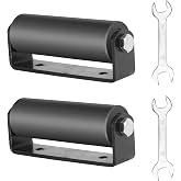 6" Gate Roller Guide,Sliding Gate Hardware with C-Sliding Gate Brackets,Sliding Gate Kit,Heavy Duty Sliding Gate Rollers,Rolling Gate Hardware Kit (2 Pack)