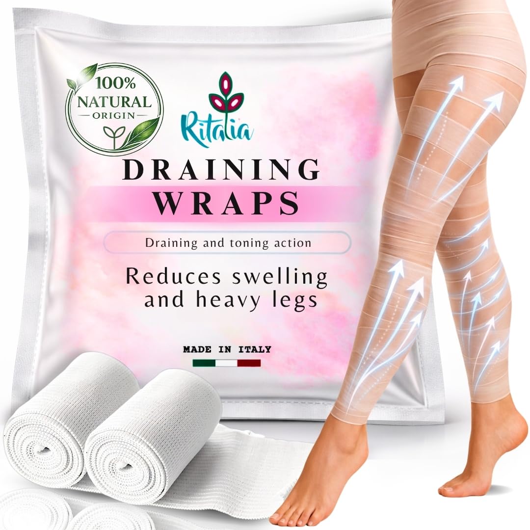 Ritalia® Anti-Cellulite Bandages with Lipolytic Longan Fruits, Dissolves Excess Fat | Horse Chestnut, Caffeine and Fenugreek with Reducing Effect.