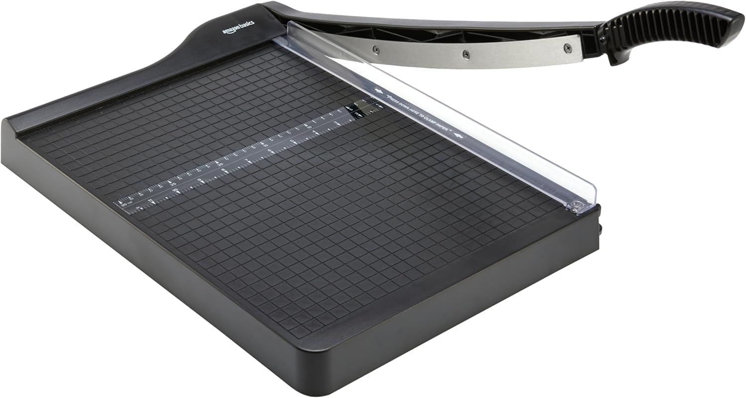 Photo 1 of **PARTS ONLY***Amazon Basics Paper Trimmer Cutter for Office and Crafts, Heavy-Duty, Portable Guillotine Paper Cutter, 15-Inch, 10-Sheet Cardstock for Photos