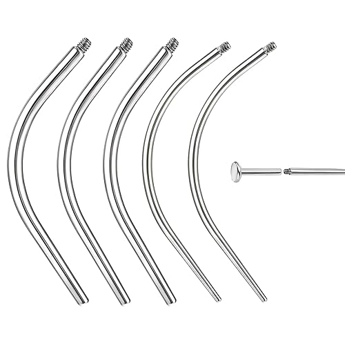 BodyAce 14G 16G 18G 20G Piercing Taper, Stainless Steel Threadless