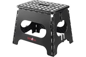 Folding Step Stool, 11 Inch Foot Stool for Kids Adults - Holds Up to 330 lbs, Lightweight Foldable Step Stool with Anti-Slip 