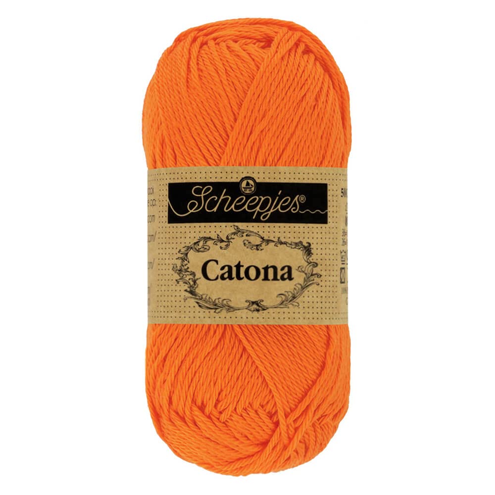 Scheepjes - Scheepjes Catona 281 Tangerine Yarn - 10x10g