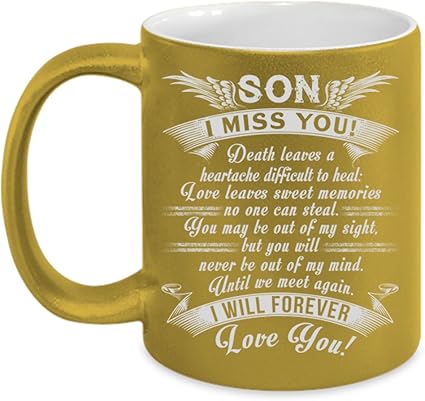 Amazon Co Jp 息子i Miss Youカップ I Will Forever Love You息子マグ 11オンス ホーム キッチン