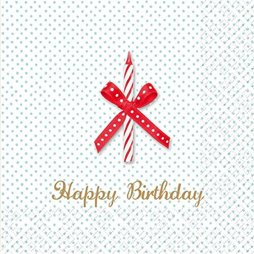 Stewo 2572688720 Happy Birthday Napkins 33 x 33 cm Pack of 20