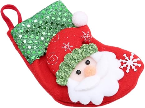 Amazon Honel 15cm 12cm クリスマスツリー 飾り クリスマス靴下 クリスマスソックス ギフトバッグ サンタの必需品 クリスマス プレゼント クリスマス用品 袋 ギフト クリスマスブーツ お菓子入り 置物 クリスマス雑貨 ホビー