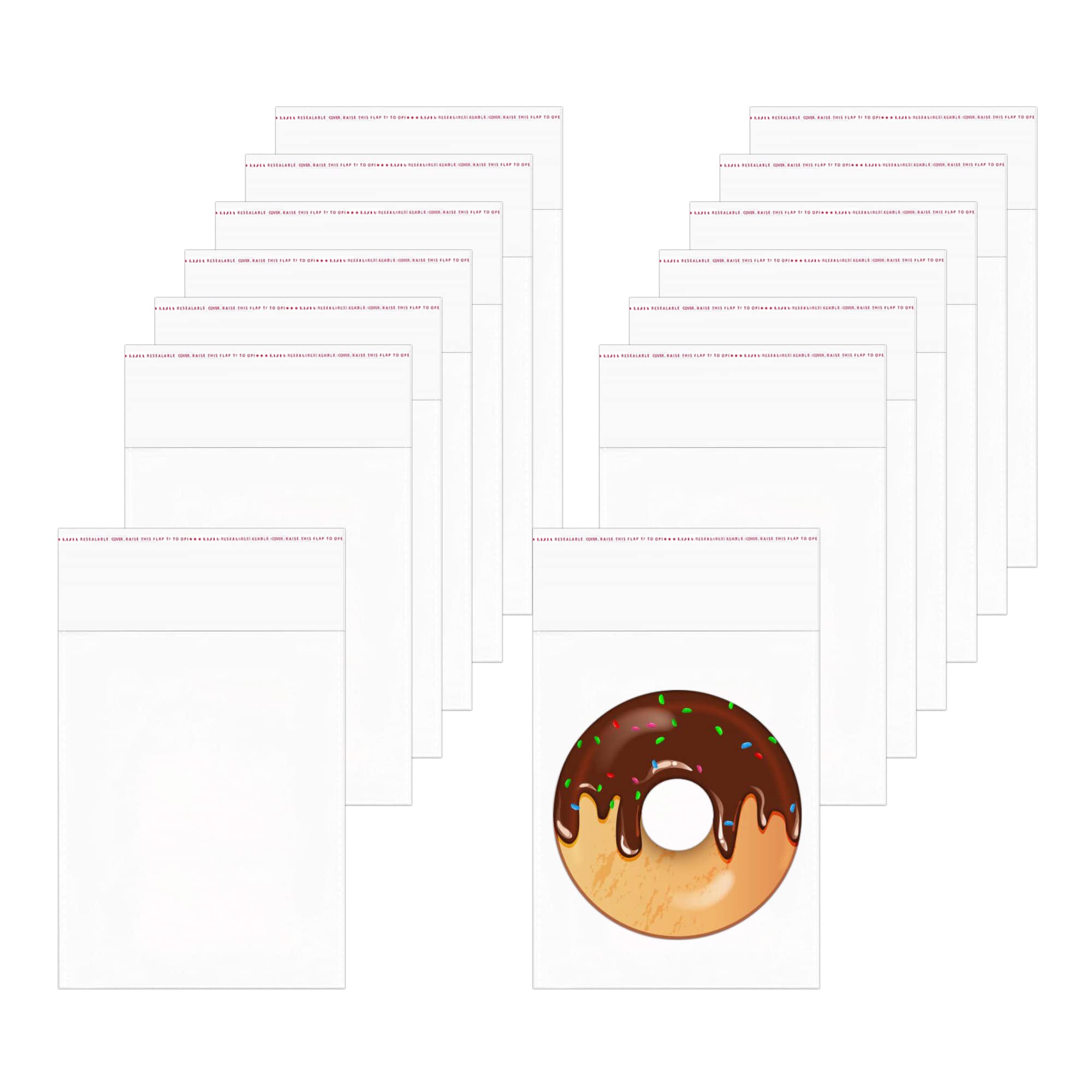 Clear Cellophane Bags 300pcs 4" x 5" Crystal Sealed Clear Bags Self Sealing OPP Cello Bags 1Mil for Jewelry Earrings Candies Bakery Candle Soap Cookie(11 Sizes for Choosing)