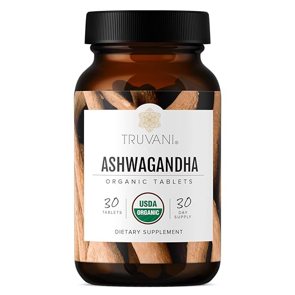 TRUVANI ORGANIC ASHWAGANDHA | DAILY ENERGY, POSITIVE MOOD...